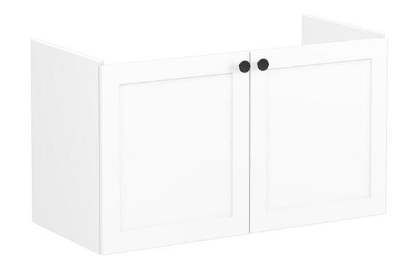 VitrA Root Classic 100cm 2 Door Washbasin Unit - Matt White